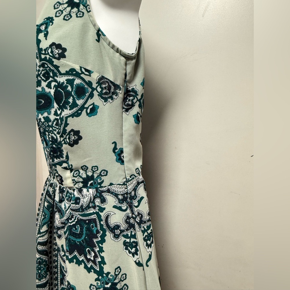 Dolce Vita Elegant Teal Patterned Dress Size S - Picture 4 of 9